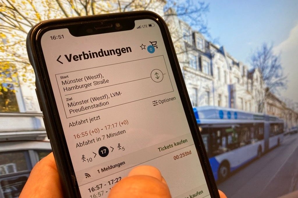 Bargeldlose Tickets in Münster: Neue Stadtwerke-App ärgert Fahrgäste