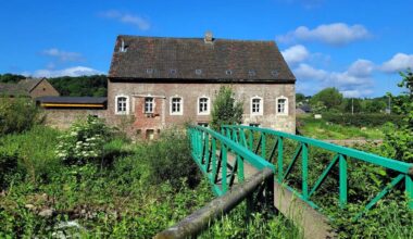 Gehört zum neuen Knopen-Lopen-Routennetz: die liebevoll restaurierte Baalsbrugger Mühle kurz hinter der Grenze an der Merksteinstraat.