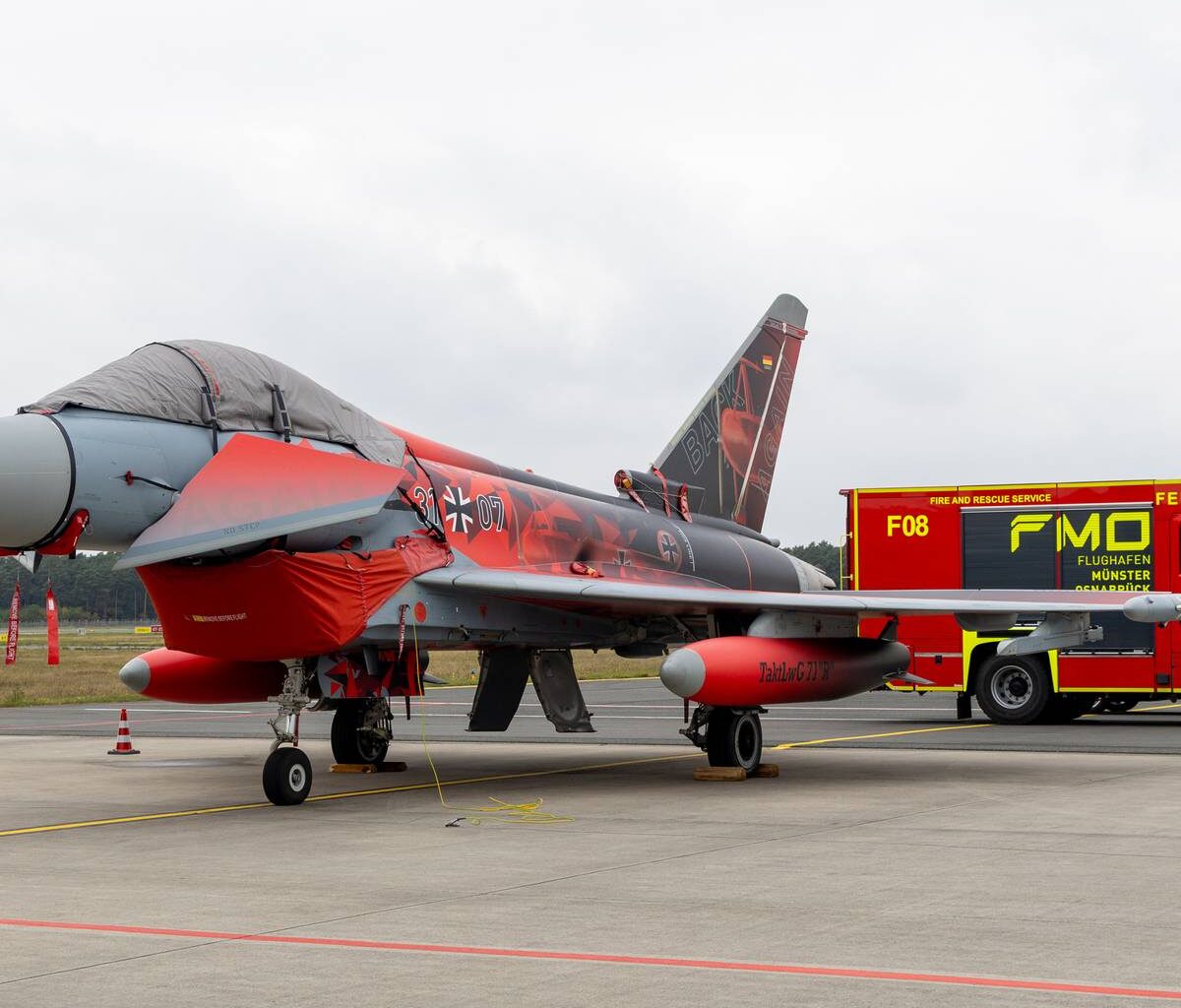 Eurofighter am Flughafen Münster/Osnabrück - Antenne Münster
