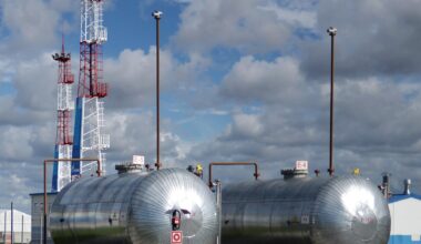 Gas-Tanks im russischen Kaliningrad