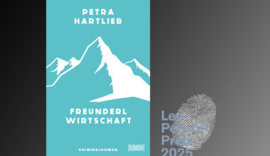 Cover des Gewinnertitels des Leo Perutz Preises 2025: Freunderlwirtschaft von Petra Hartlieb