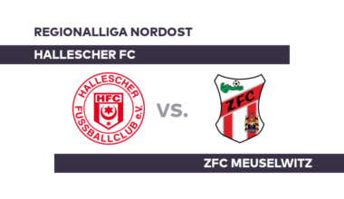 Hallescher FC - ZFC Meuselwitz: Befreiungsschlag bei Halle - Regionalliga Nordost