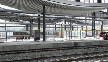 Halbzeit auf der Hauptbahnhof-Baustelle in Duisburg