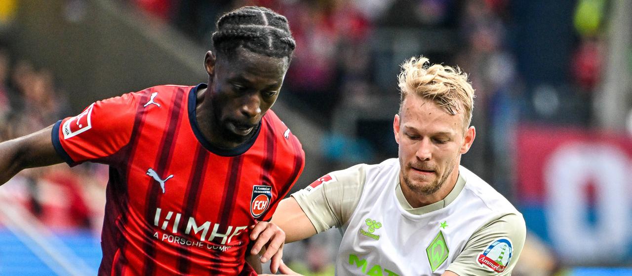 Omar Traore im Duell mit Marco Grüll