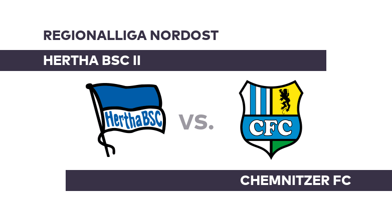 Hertha BSC II - Chemnitzer FC: Krisenteam will punkten - Regionalliga Nordost