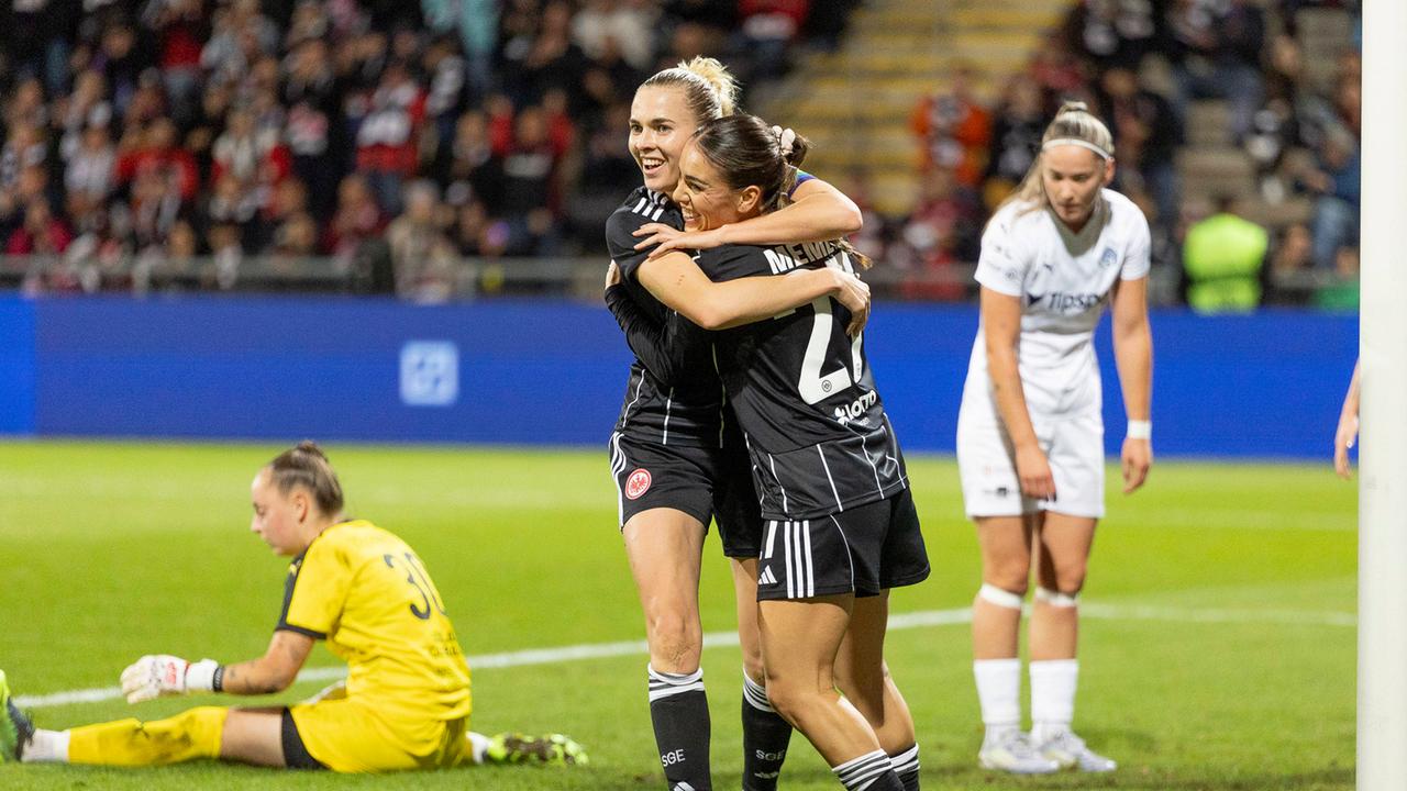 Europacup im Frauenfußball: Eintracht Frankfurt mit klarem Hinspiel-Sieg gegen Slovacko