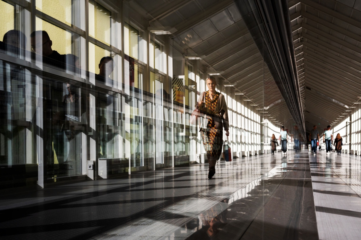 Im Durchgang bei Halle 5