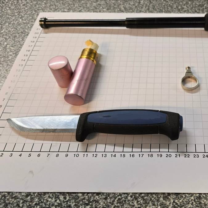 Verbotene Waffen am Gelsenkirchener Hauptbahnhof