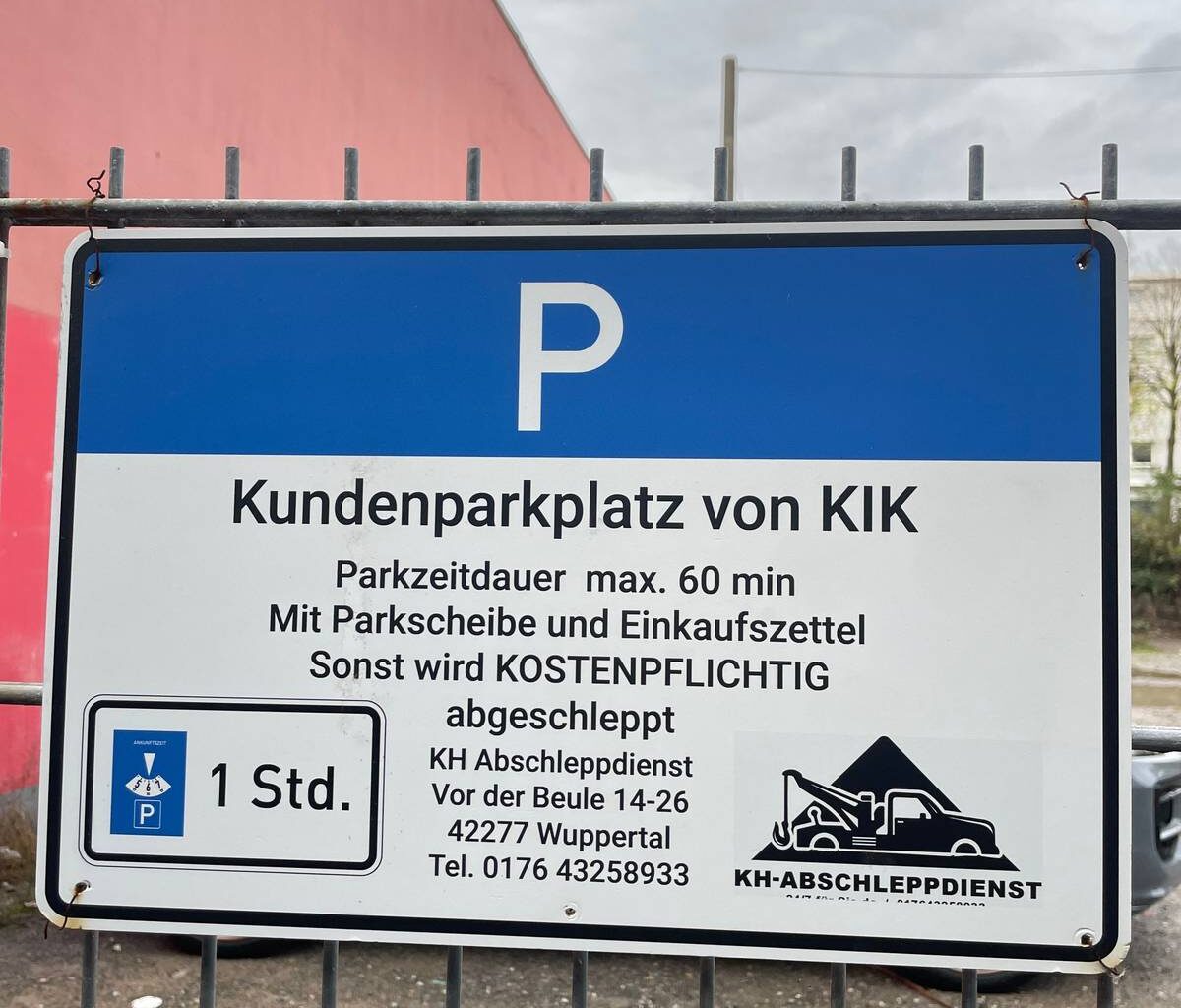 Keine Abzocke mehr auf Oberbarmer Parkplatz