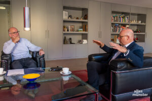 Im letzten Interview mit ALLES MÜNSTER. (Foto: Thomas Hölscher)