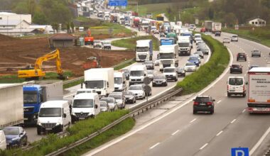 Fahrbahnerneuerung auf der A4 zwischen Dresden-Wilder Mann und Altstadt
