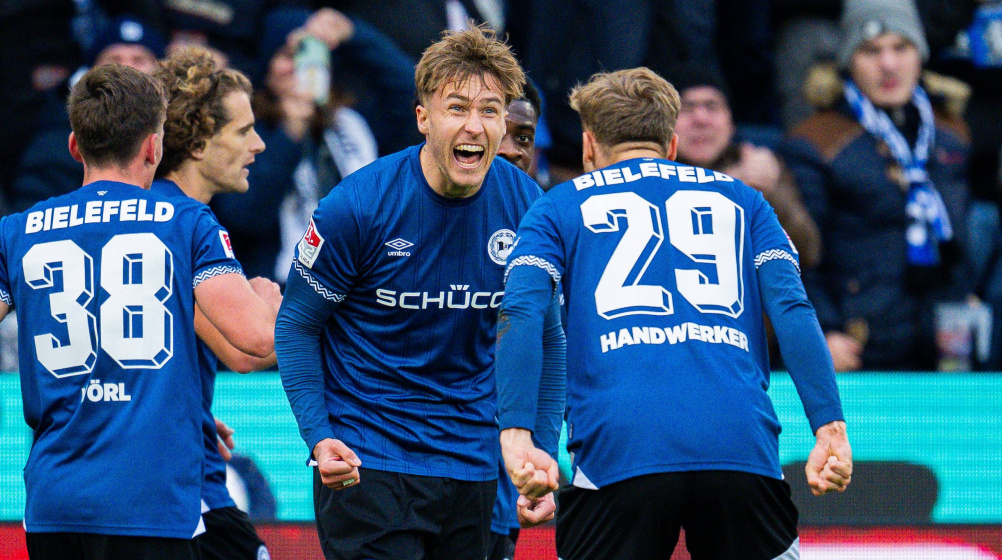 Bielefeld beendet Elversbergs Serie in 2. Liga – Paderborn marschiert Bielefeld beendet Elversbergs Serie in 2. Liga – Paderborn marschiert