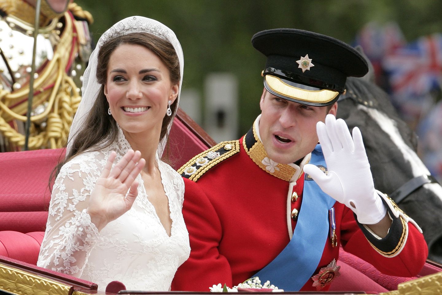 Kate und William bei ihrer Hochzeit 2011. 