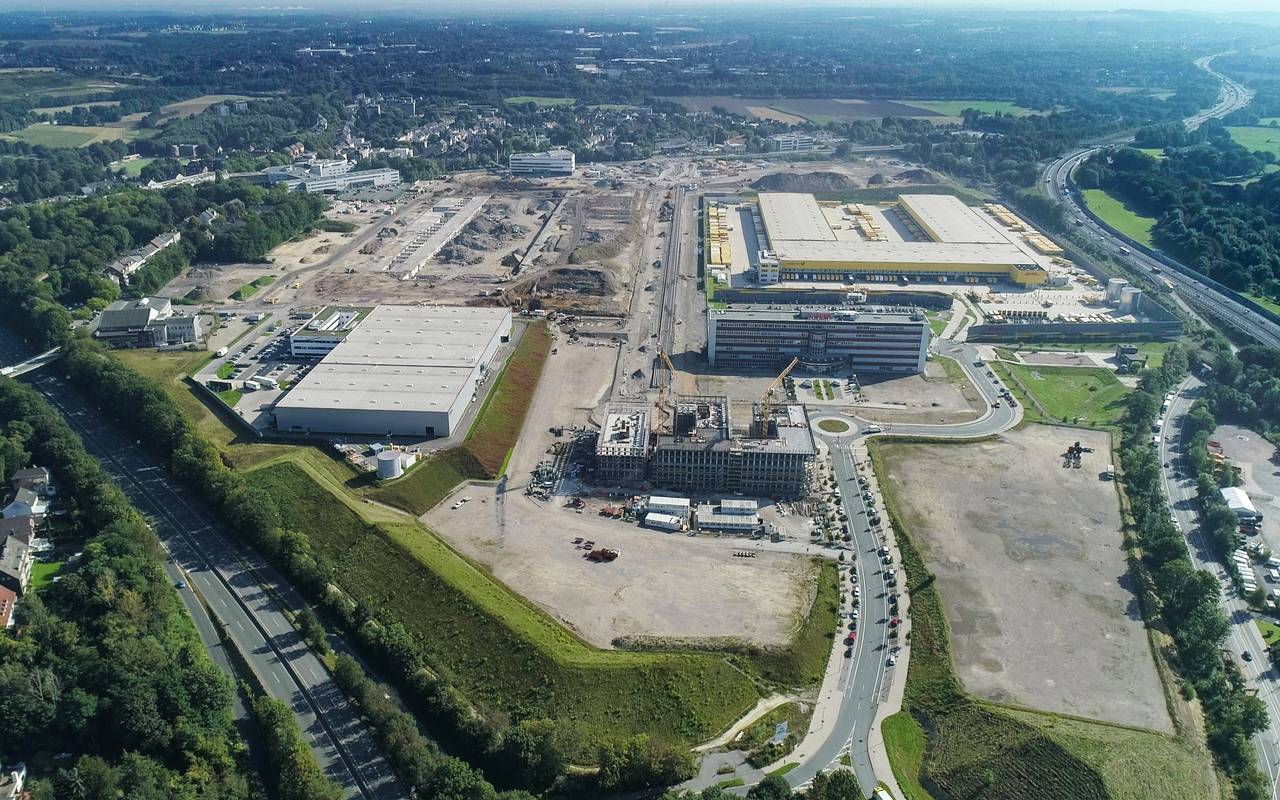 Blick auch das Mark 51°7-Gelände im Herbst 2021