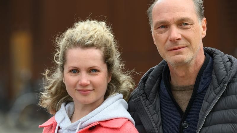 Martin Brambach und Cornelia Gröschel: Die beiden Schauspieler sind am Sonntag im Dresdner "Tatort" zu sehen.