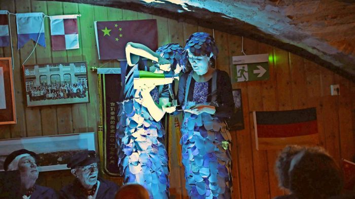 Performance in Esslingen: „Tauchfahrt“ im  Tsingtau-Keller –  Maritimes in vielfältigen Facetten