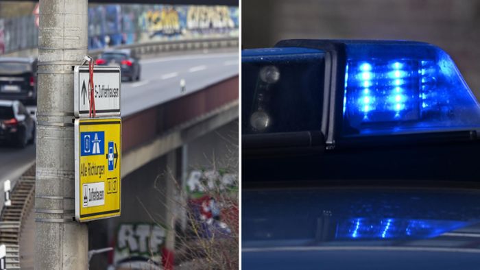 Stuttgart-Zuffenhausen: Unfall in Stuttgart: B10 und B27 gesperrt