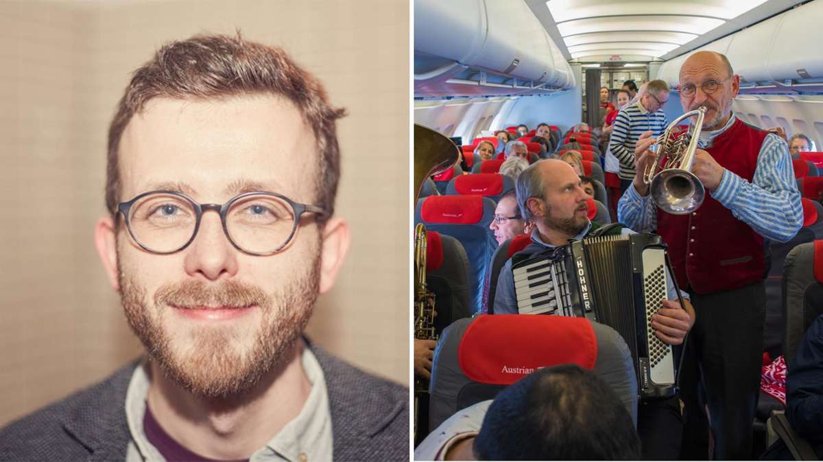 Regisseur Matthias Ditscherlein und eine Szene aus seinem Film „Über Unterbiberger“.