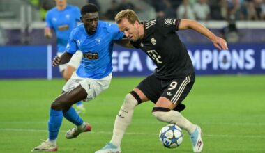 Bayern-Torjäger Harry Kane (r.) - hier in der Champions League auf Zypern - ist in einer Ausnahme-Form.