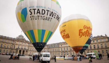 Historischer Verein jubiliert: 75 Jahre Ballonsportgruppe Stuttgart – Heißluftballons erobern den Schlossplatz