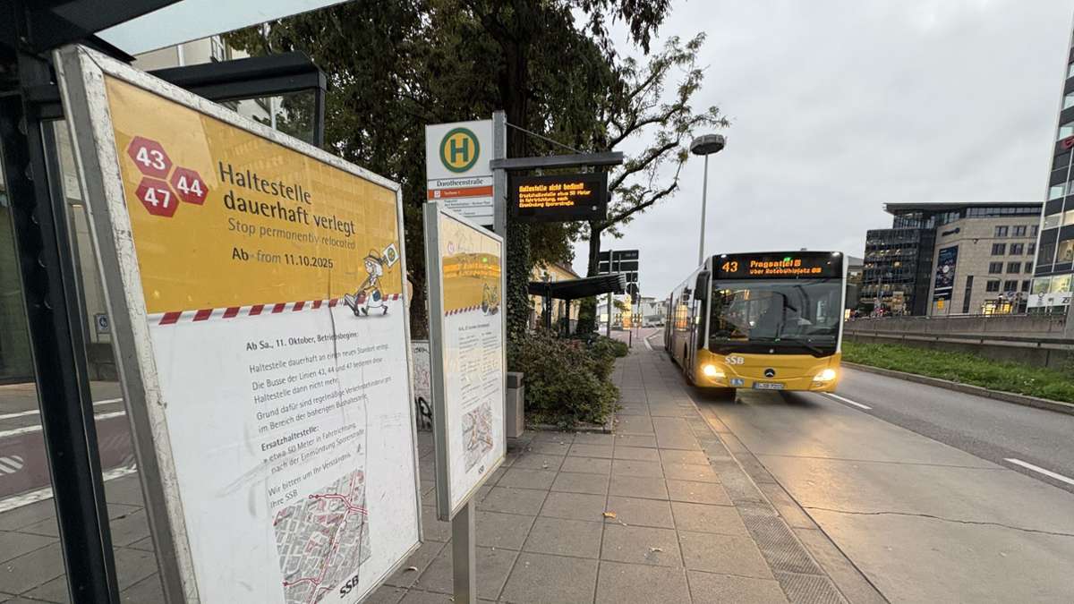 Nahverkehr in Stuttgart: Dauerstau: Bushaltestelle muss weichen