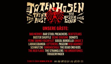 Die Toten Hosen auf Tour 2026: Vorbands in Stuttgart
