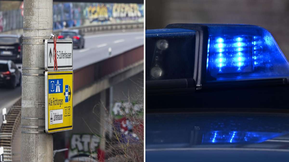 Stuttgart-Zuffenhausen: Unfall in Stuttgart: B10 und B27 gesperrt