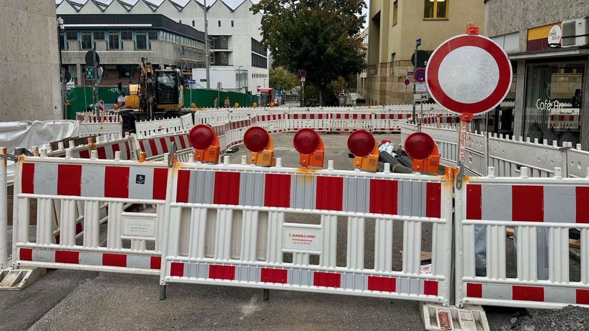 Baustellen in Stuttgart: Die Stadt in Weiß-Rot