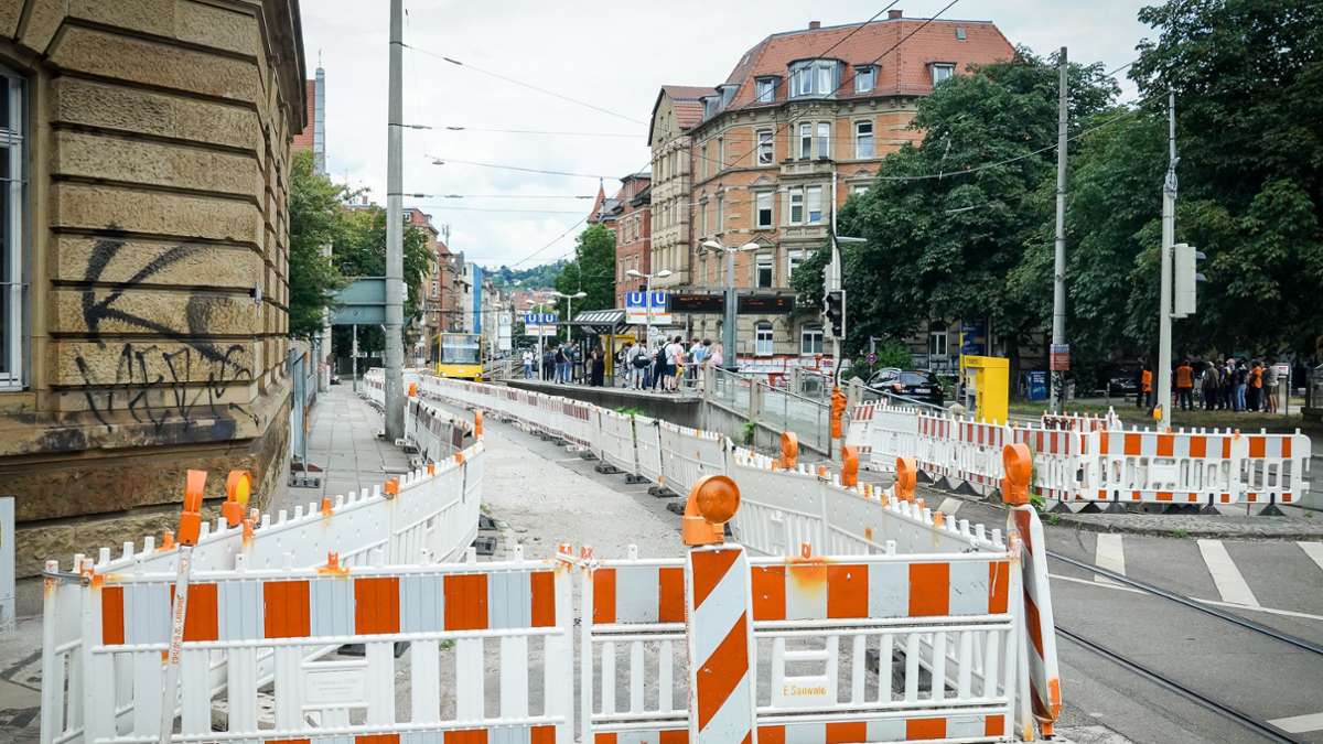 Stadtbahn-Umbau in Stuttgart-Süd: In den Herbstferien drohen wieder Staus