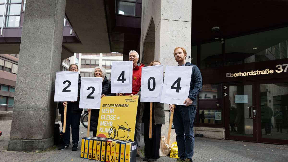 Stuttgart21: Bürgerbegehren: Organisatoren sehen das Soll erreicht - Stuttgart