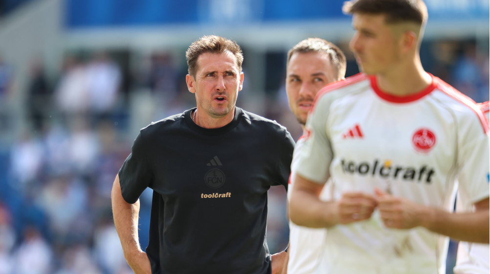 1. FC Nürnberg: Endspiel für Miroslav Klose – „Ist kurz vor zwölf“ 1. FC Nürnberg: Endspiel für Miroslav Klose – „Ist kurz vor zwölf“
