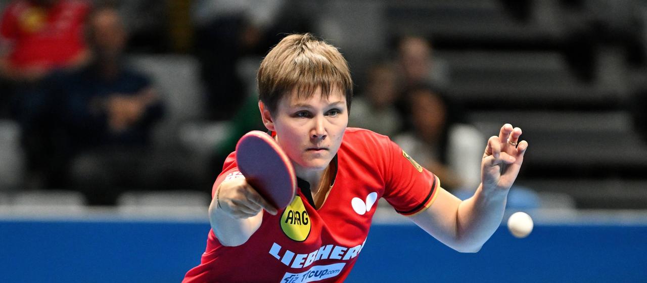 Deutschlands Nina Mittelham in Aktion