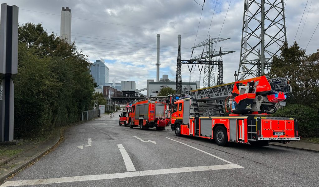 Hamburg: Feuer im Heizkraftwerk Tiefstack