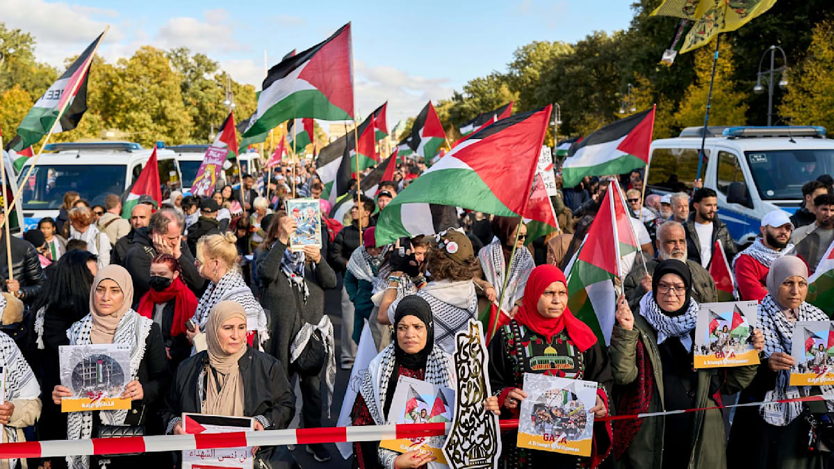 Rund 14.000 Menschen bei Pro-Palästina-Demo in Berlin