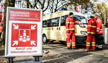 Übung für den Krisenfall - Notrufpunkte werden aufgebaut