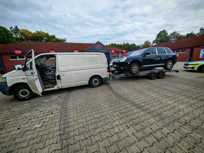 POL-DEL: Autobahnpolizei Ahlhorn: Mehrere Verstöße bei Kontrolle eines Kleintransporters mit Anhänger auf der Autobahn 1 in Harpstedt festgestellt