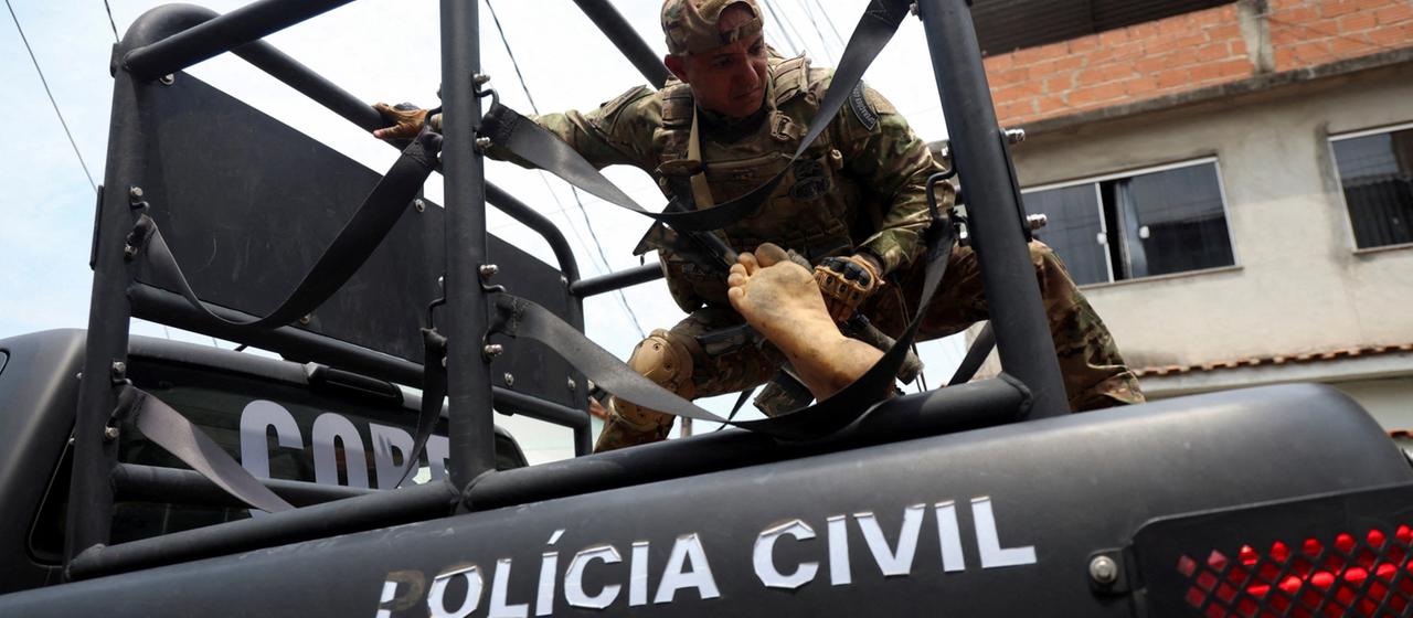 Ein Einsatz der Polizei in Rio de Janeiro.