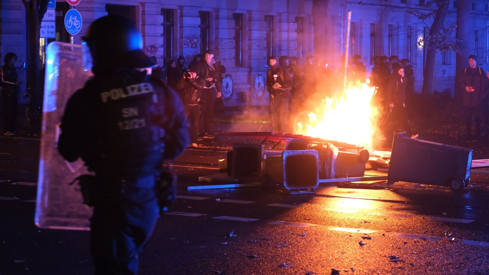 Aktion der Hausbesetzerszene