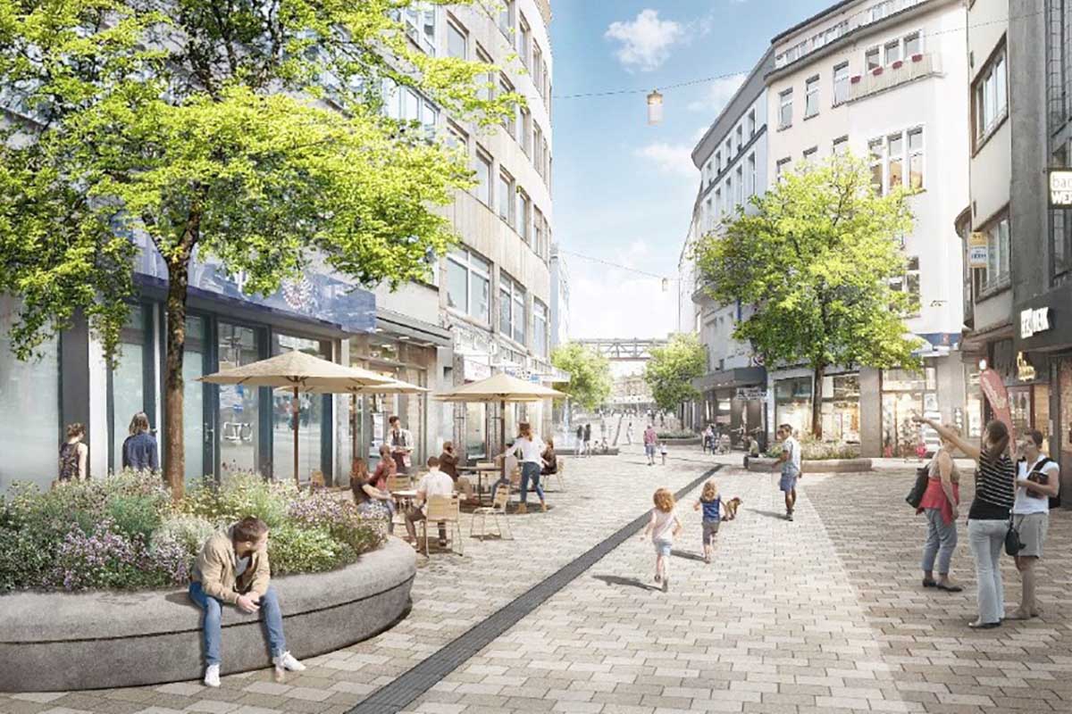 Umgestaltung der Fußgängerzone: Zwischen Döppersberg und Neumarkt starten die Pflasterarbeiten - blickfeld