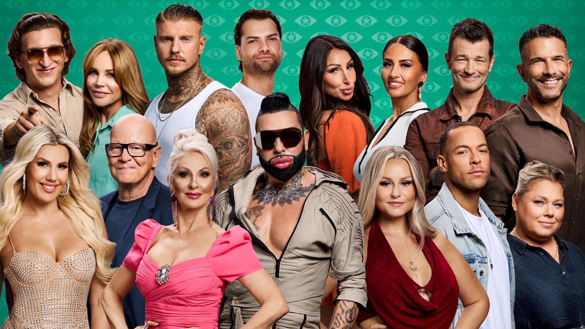 "Promi Big Brother": Satansbratan, Doreen Dietel, Paco Her, Jimi Blue Ochsenknecht, Pinar Sevim, Christina Dimitriou, Achim Petry, Marc Terenzi, Laura Blond, Michael Naseband, Désirée Nick, Harald Glööckler, Sarah-Jane Wollny, Andrej Mangold und Karina2you.
