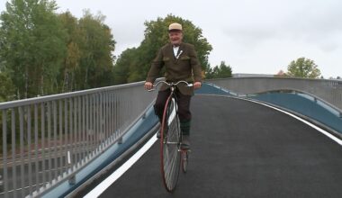 Neue Radfahrerbrücke in Chemnitz verbindet Rottluff mit Rabenstein