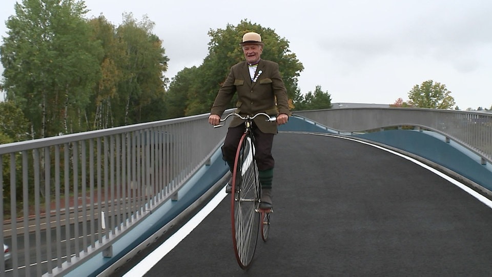 Neue Radfahrerbrücke in Chemnitz verbindet Rottluff mit Rabenstein
