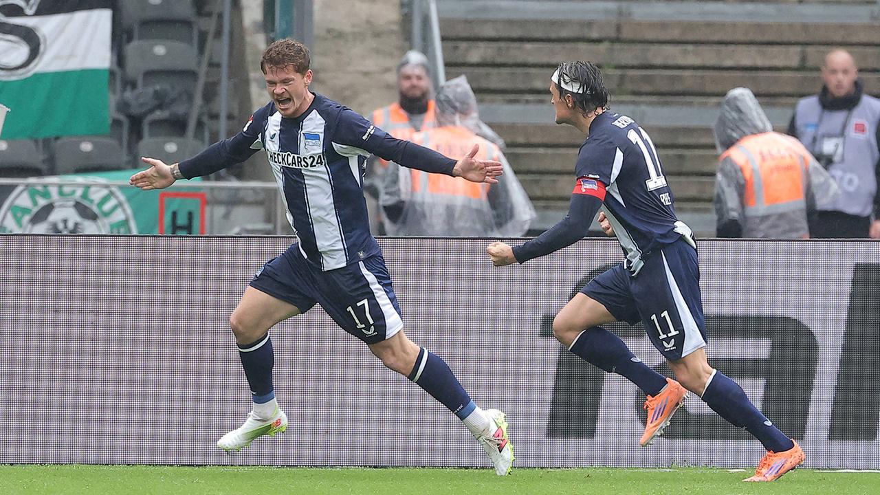 2. Fußball-Bundesliga: Heimfluch beendet: Hertha BSC gewinnt gegen Preußen Münster