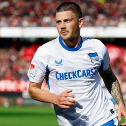 Audio: rbb24 Inforadio | 30.09.2025 | Bernhard Kempf | IMAGO / HMB-Media Hertha BSC Dawid Kownacki nach seinem Treffer zum 3:0 gegen den 1. FC Nürnberg. (Bild: IMAGO / HMB-Media)