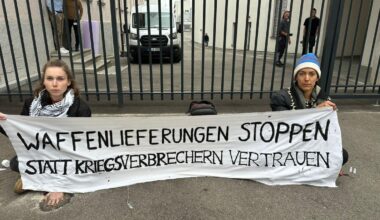 Polizeieinsatz bei Renk in Augsburg: Protest gegen Rüstungsgeschäfte