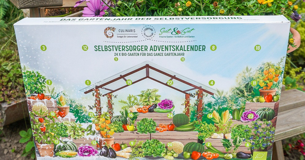 Schaufenster: Adventskalender mit Bio-Saatgut