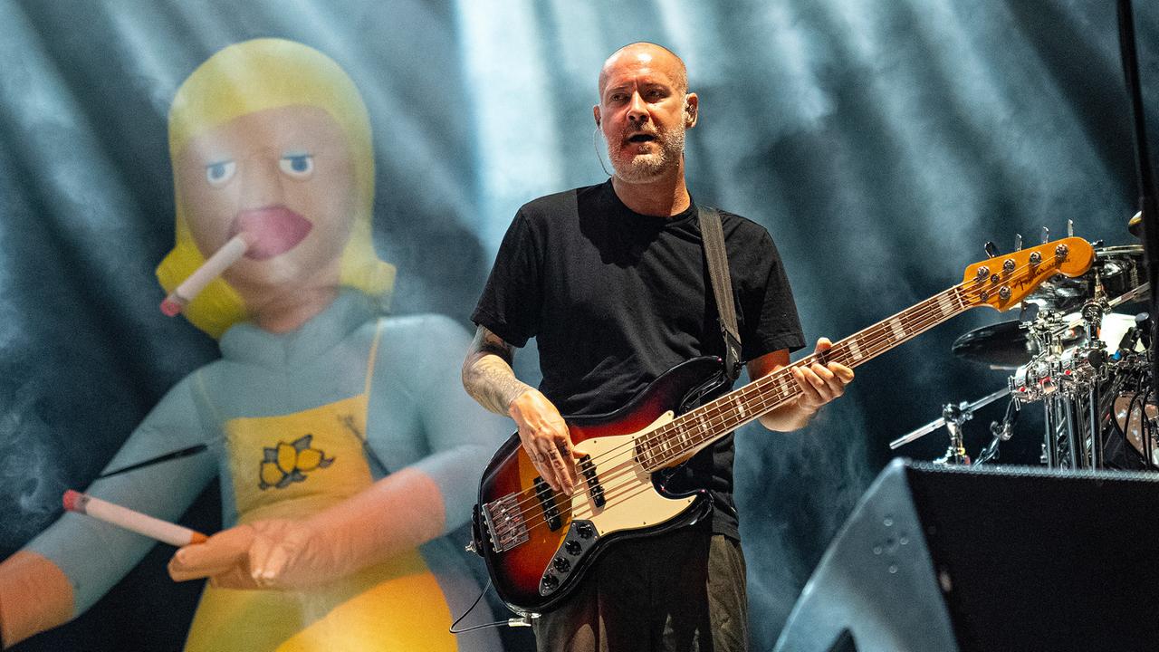 ARCHIV – Sam Rivers von Limp Bizkit tritt am 14. Juli 2023 beim Inkcarceration Music and Tattoo Festival im Ohio State Reformatory in Mansfield, Ohio, auf.