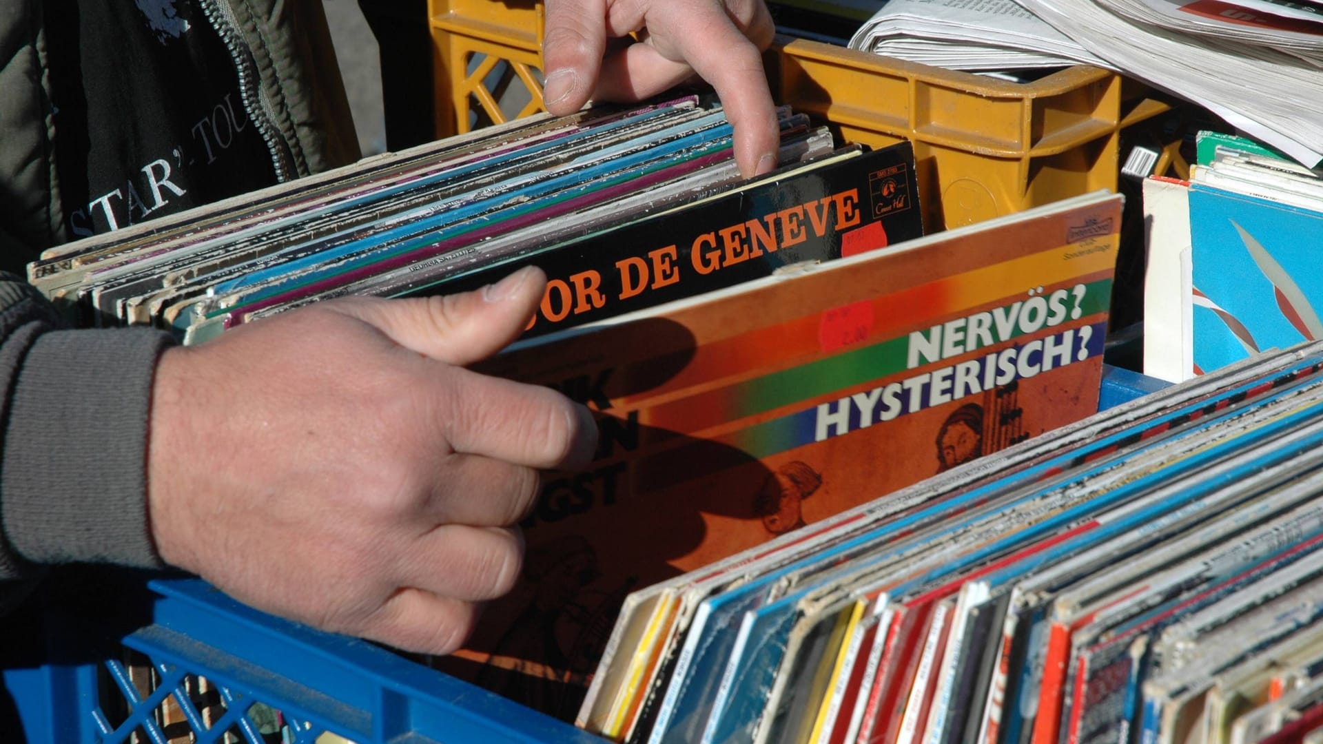 Schallplattensammlung (Symbolbild): Schönherrs Leidenschaft für Musik reichte weit über seine Moderatorentätigkeit hinaus.