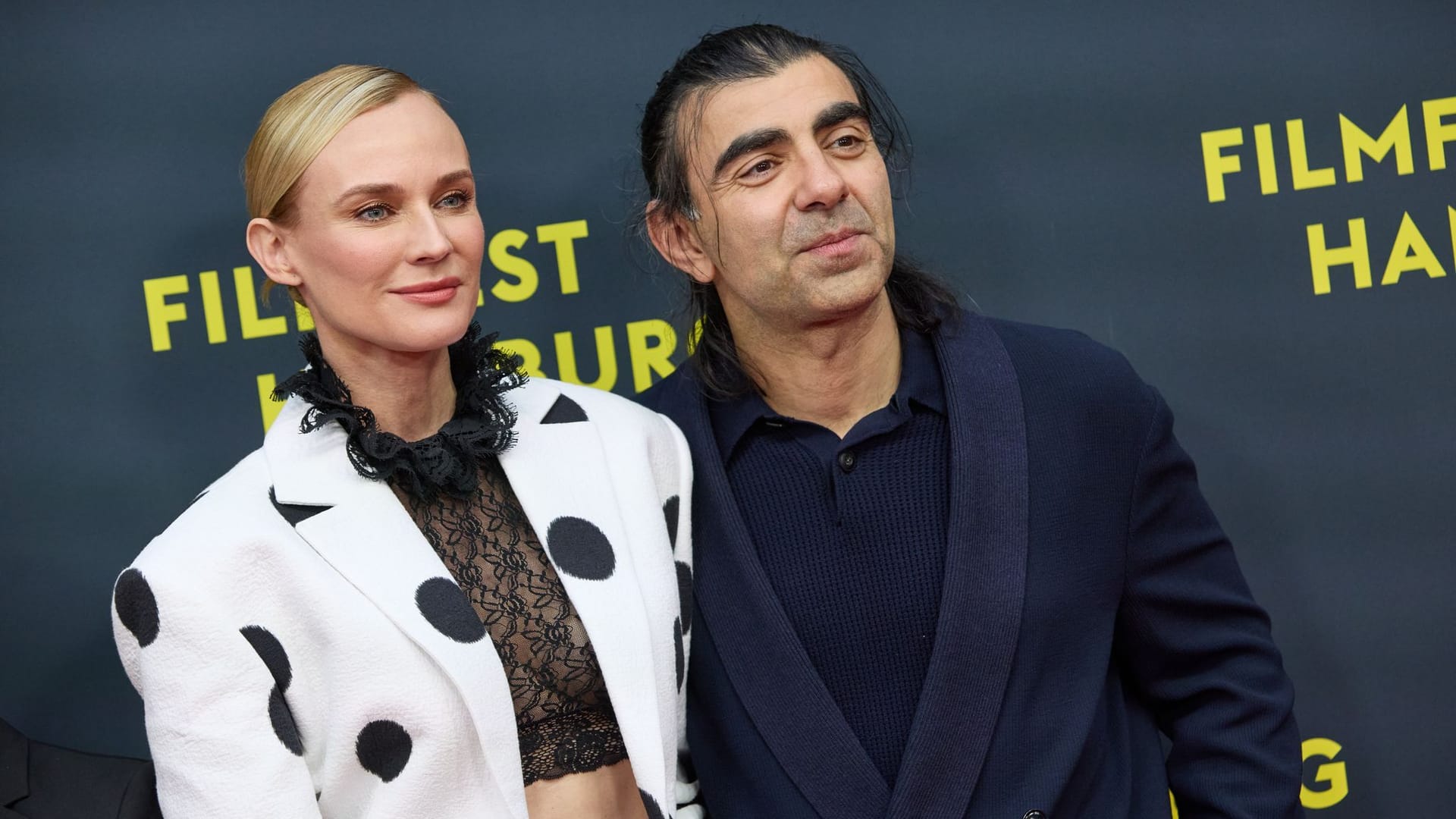 Schauspielerin Diane Kruger und Regisseur Fatih Akin bei der Deutschlandpremiere von "Amrum" im Rahmen des Filmfestes im Cinemaxx.