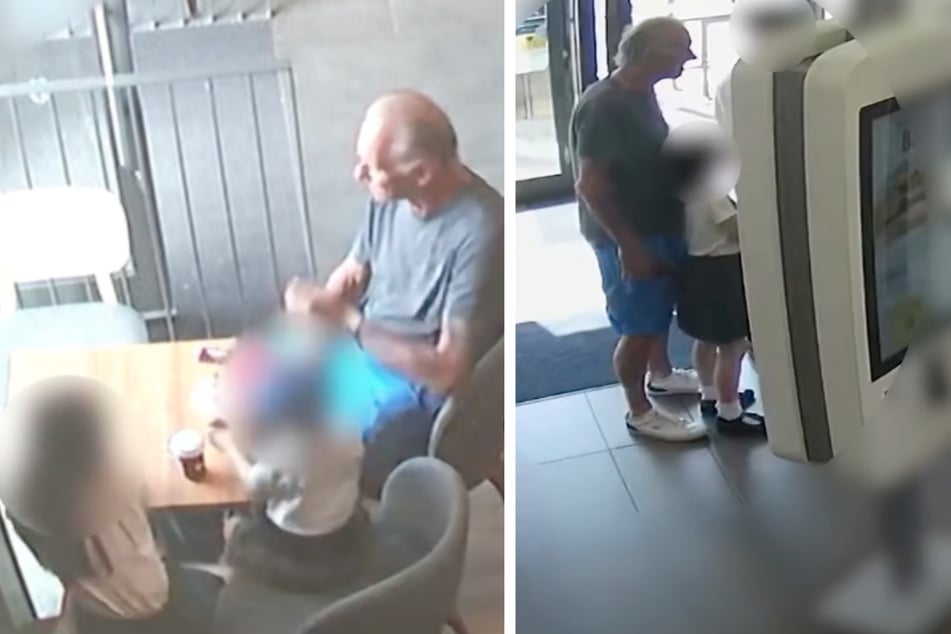 Derek brachte die Kinder zu McDonald's, um sie abzulenken.